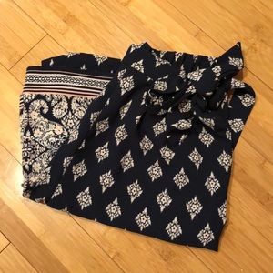 Patterned Palazzo pants